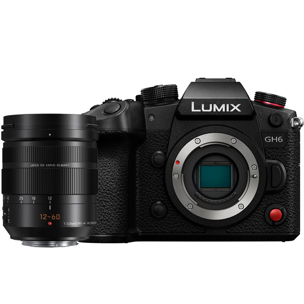 Panasonic Lumix GH6 Body w/Leica 12-60mm f/2.8-4.0 Lens Compact Camera