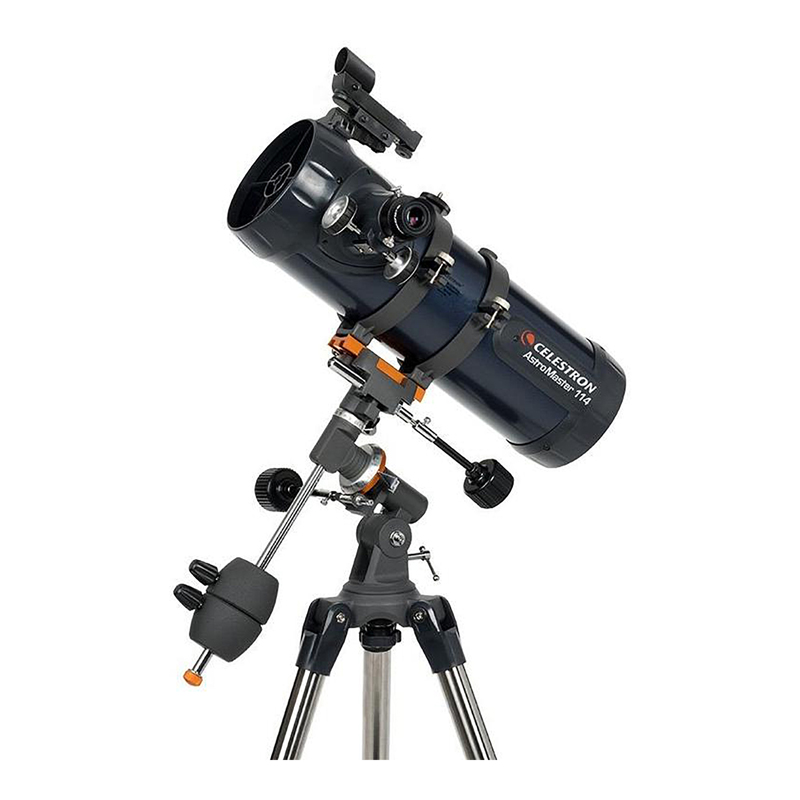 Celestron Astromaster 114EQ-MD Newtonian + Phone Adapter Motor Drive & Moon Filter