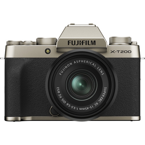 Fujifilm X-T200 Champagne Gold w/ XC15-45mm OIS PZ Lens