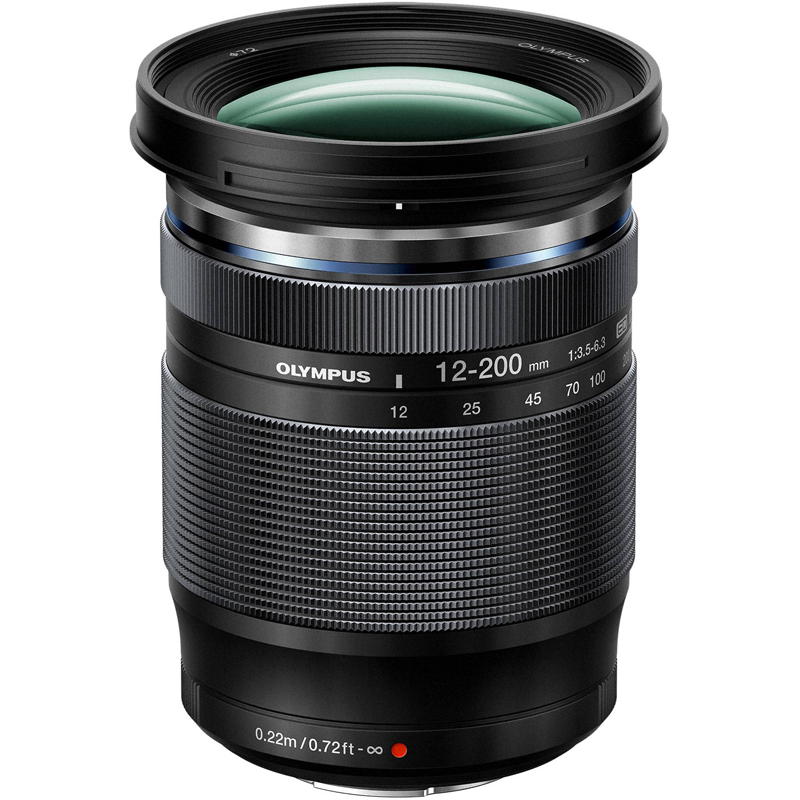 OM SYSTEM M.Zuiko ED 12-200mm f3.5-6.3 Black Lens