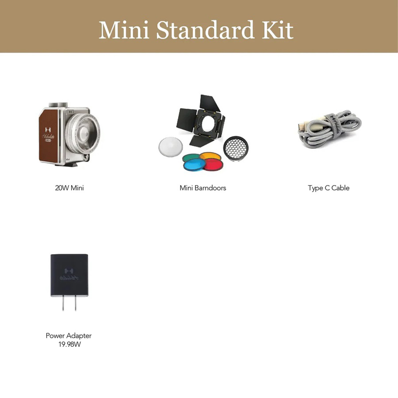 Hobolite Mini 20W Portable Bi-Color Continuous LED Lighting Standard Kit