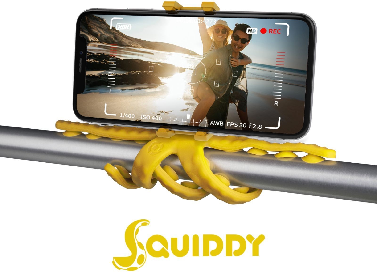 Celly Squiddy Flexible Mini Tripod - Yellow