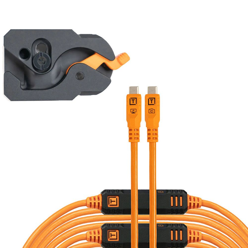 Tether Tools Leverlock Kit TetherPro Optima 10G 9.2m Straight To Straight - Orange