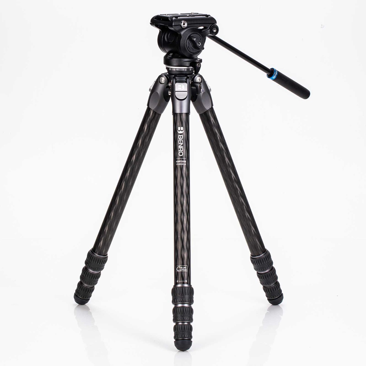 Benro Tortoise 34CLV with S4PRO Head, Carbon Fibre, Video Tripod Kit