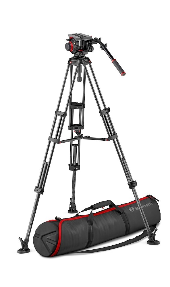 Manfrotto Tripod Kit Twin CF with 504 Video Head