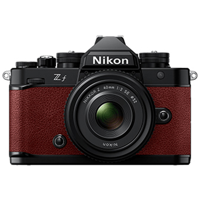 Nikon Z f Body Bordeaux Red w/ Nikkor Z 40mm f/2 (SE) Lens Full Frame Mirrorless Camera