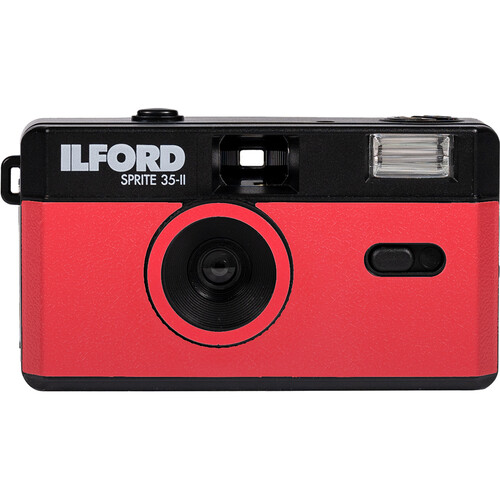 Ilford Sprite 35-II Reusable Camera - Black & Red