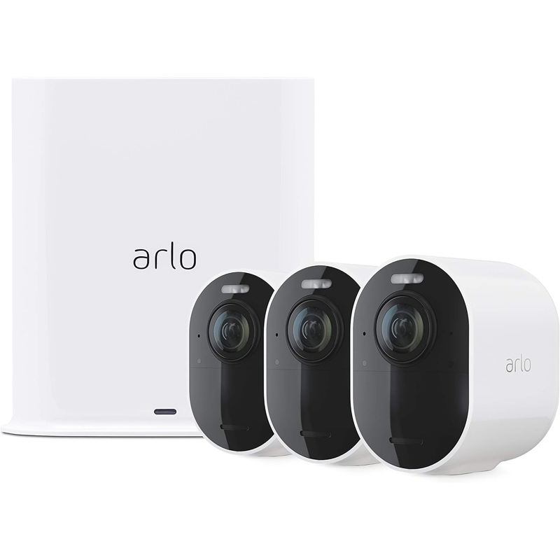 Arlo Ultra 2 Wireless Security Camera – 4K HDR 3 Camera Kit