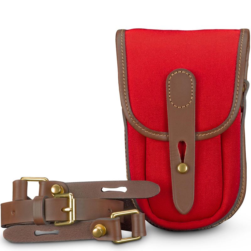 Billingham Ten-16 Camera Bag - Burgundy Canvas / Chocolate Leather