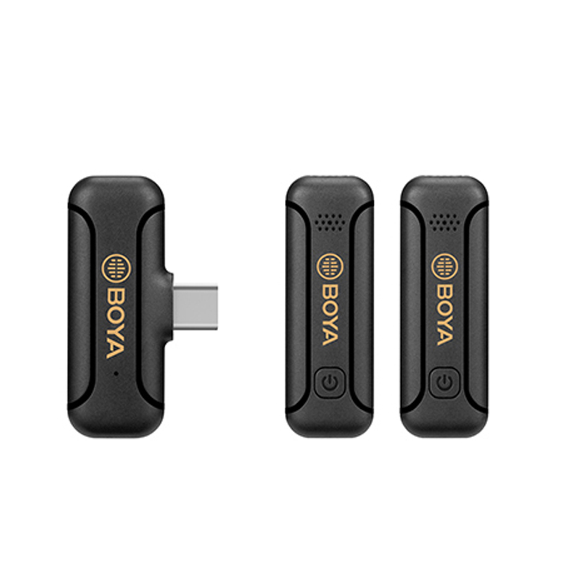 BOYA BY-WM3T2-U2 2.4G Mini Wireless Microphone for Android Devices 1+2