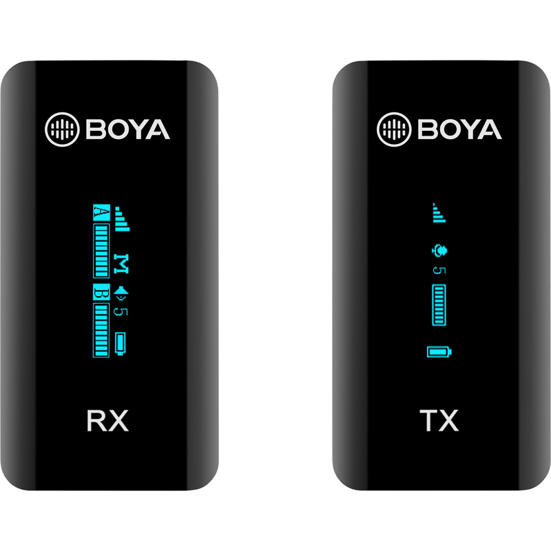 BOYA BY-XM6-S1 Ultra Compact 2.4GHz Dual-Channel Wireless Microphone 1+1