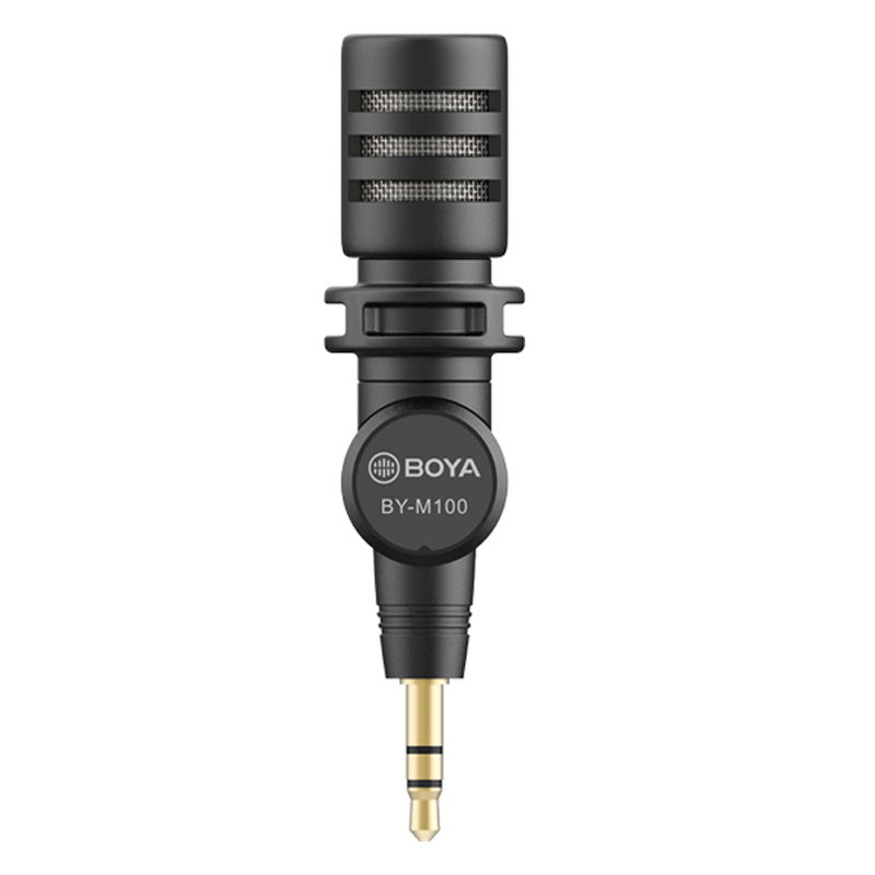 BOYA BY-M100 Plug & Play Microphone (3.5mm) for DSLR, Camcorder & Recorder