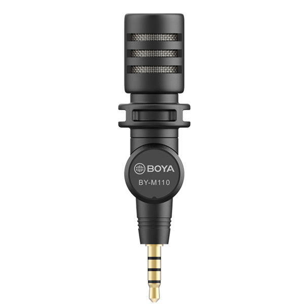 BOYA BY-M110 Plug & Play Microphone (3.5mm) for Smartphone, Laptop & Tablet