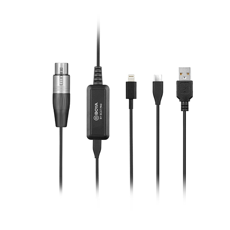 BOYA BY-BCA7 Professional XLR to Lightning Adapter Cable