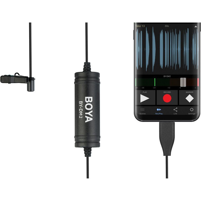 BOYA BY-DM2 Lavalier Microphone for Android Smartphones