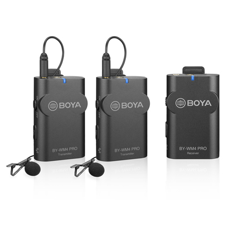 BOYA BY-WM4 Pro-K2 Wireless Microphone System,1 Receiver, 2 Transmitters