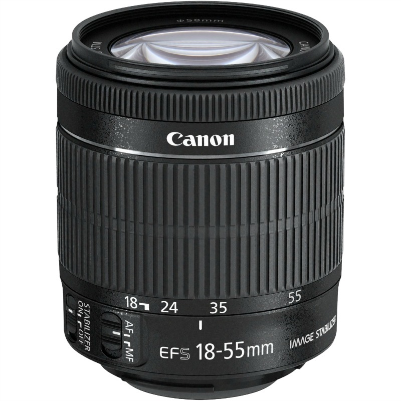 Canon EF-S 18-55mm f/3-5.6 IS STM Lens (White Box)