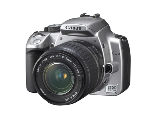Canon EOS 350D - Silver with 18-55mm & 75-300mm Lenses