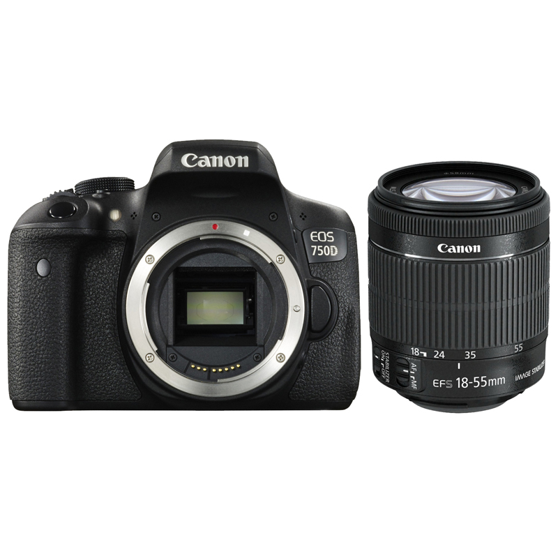 Canon EOS 750D Digital SLR Camera + EF-S 18-55mm f/3.5-5.6 IS STM Lens