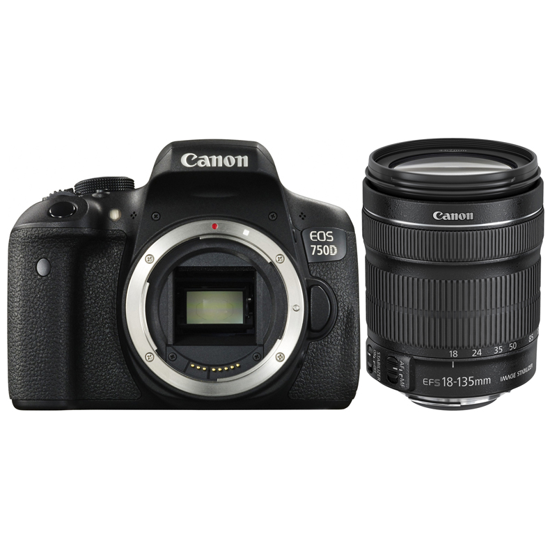 Canon EOS 750D Digital SLR Camera + EF-S 18-135MM F3.5-5.6 IS STM LENS