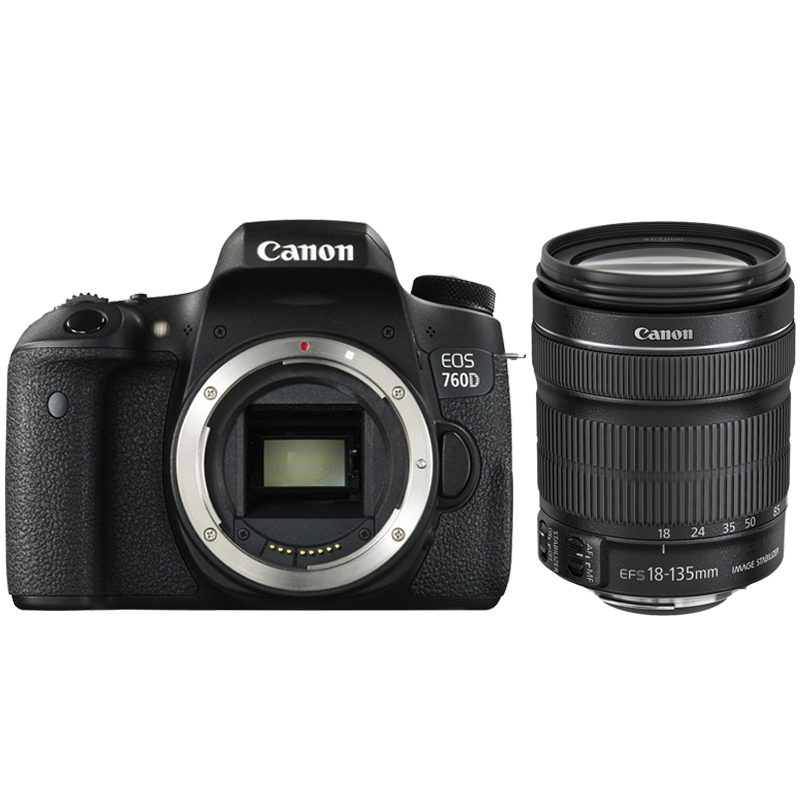 Canon EOS 760D DSLR Camera Super Kit with EF-S 18-135mm f/3.5-5.6 IS STM Lens