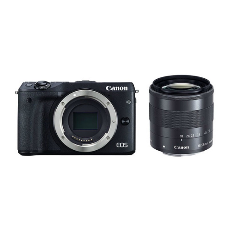 Canon EOS M3 Compact System Camera Plus EF-M 18-55mm f/3.5-5.6 IS STM Lens