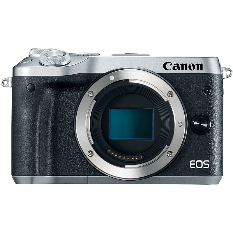 Canon EOS M6 Mirrorless Camera Body Only (Silver)