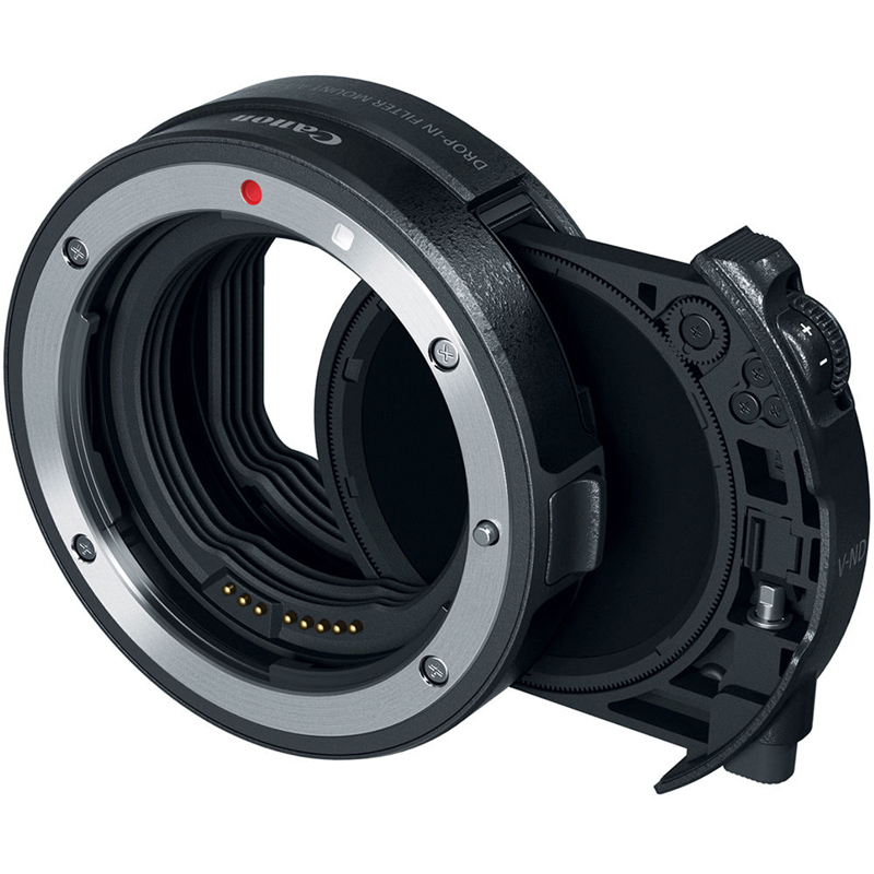 Canon Drop-In Filter Lens Mount Adapter EF to EOS R with Variable ND Filter