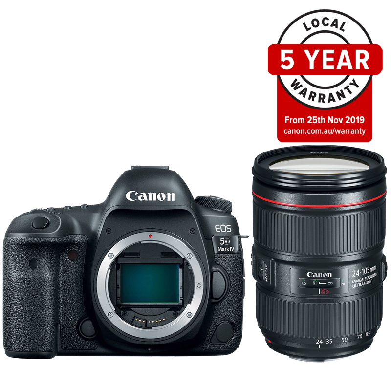 Canon EOS 5D Mark IV DSLR w/ 24-105mm F/4L IS II USM Lens