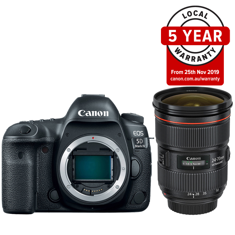 Canon EOS 5D Mark IV DSLR w/ 24-70mm F/2.8L II USM Lens