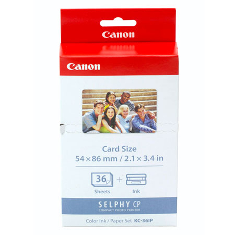 Canon KC36IP Ink/Paper Pack Credit Card Size 86x54mm to Suit Selphy CP Series