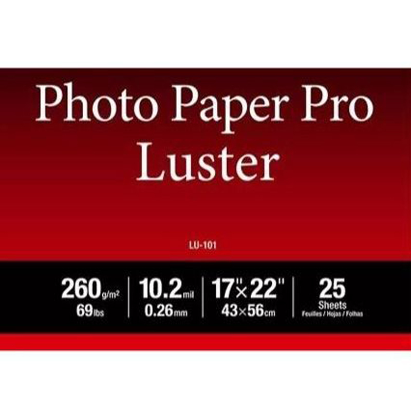 Canon LU101A2 25 Sheets A2 260gsm Lustre Photo Paper