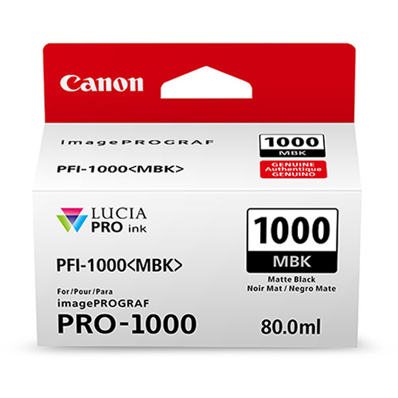 Canon PFI1000MBK Matte Black Ink Tank for Pro-1000 Printer