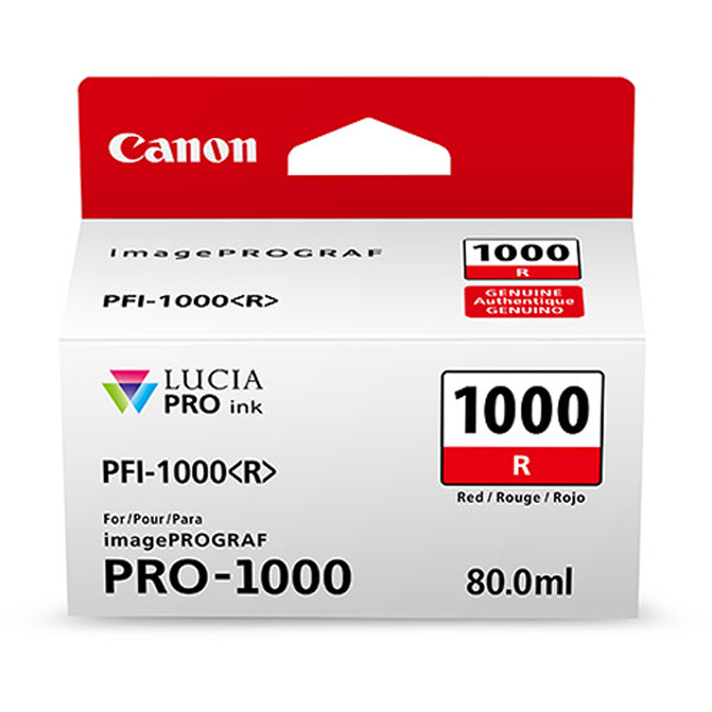 Canon PFI1000R Red Ink Tank for Pro-1000 Printer