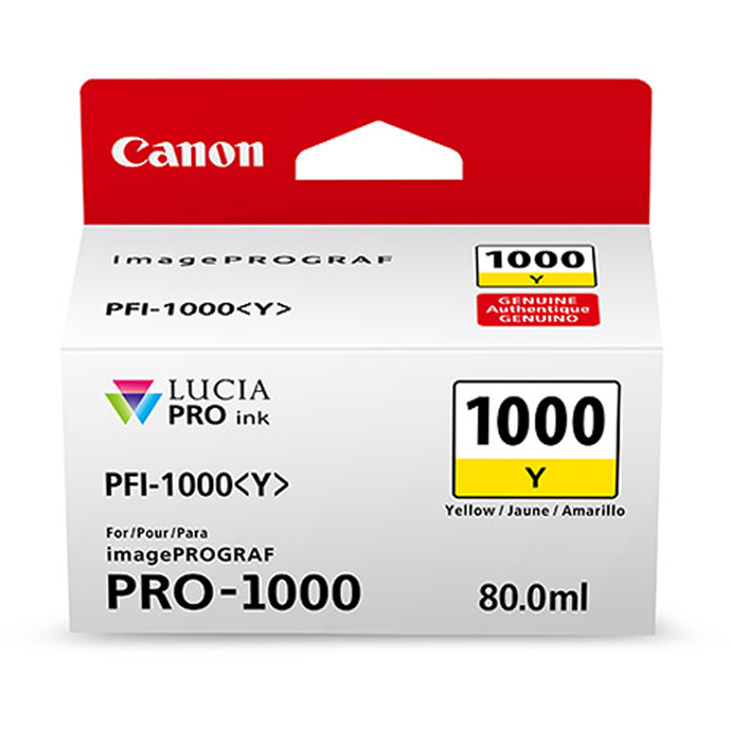 Canon PFI1000Y Yellow Ink Tank for Pro-1000 Printer