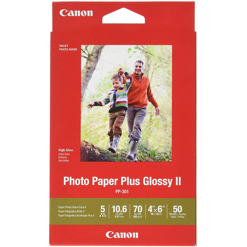 Canon PP3014X6-50 50 Sheets Photo Paper Plus Glossy II Paper