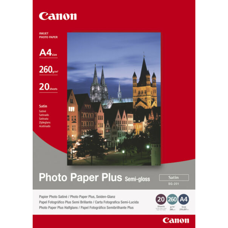 Canon SG2014X6 20 Sheets, 260 gsm Semi Gloss Photo Paper