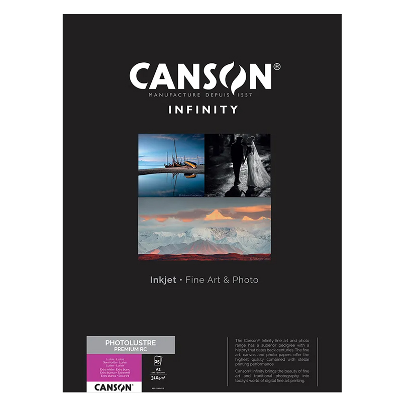 Canson Infinity Lustre Premium RC 310gsm A2 25 Sheets