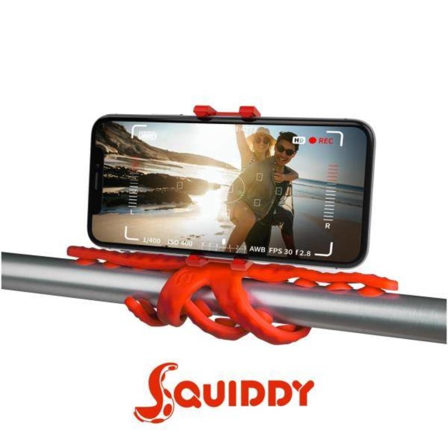 Celly Squiddy Flexible Mini Tripod - Red