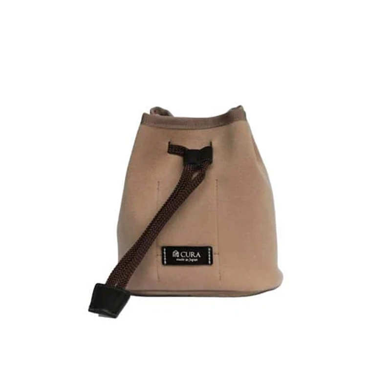 CURA CLPS-100BEG Beige Suede Camera/Lens Multi Pouch