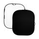 Master Solid Pop-Up Background 6x7' Dual-Sided - Black/White