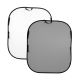Master Solid Pop-Up Background 6x7' Dual Sided - White/Grey