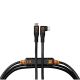 Tether Tools TetherPro Optima 10G USB-C 4.6m Straight To Right - Black