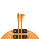 Tether Tools TetherPro Optima 10G USB-C 9.4m Straight To Right - Orange