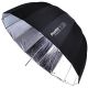 Phottix Premio Reflective Umbrella, Silver & Black - 120cm