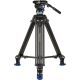 Benro A673T Dual Tube AL Video Tripod, 75mm Half Ball Adapter, 3 Section, S8PRO Head, QR8PRO Plate, Twist Lock