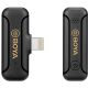 BOYA BY-WM3T2-D1 2.4G Mini Wireless Microphone for iOS Devices 1+1