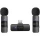 BOYA BY-V20 2.4GHz Dual-Channel Wireless Microphone System for Type-C Devices