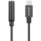 BOYA BY-K3 3.5mm Female TRRS to Male Lightning Adapter Cable 6cm Length