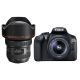 Canon EOS 1300D DSLR with EF-S 18-55mm III + EF 11-24mm f/4L USM Lens